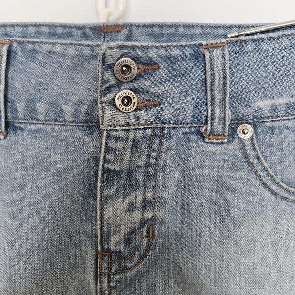 Hollister Y2k 90's Micro Mini Skirt Denim Blue (7) - Picture 7 of 13